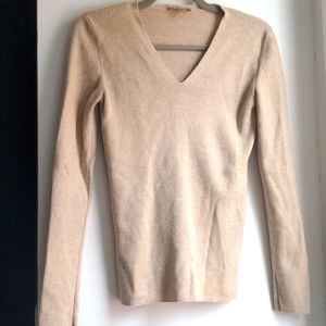 COS Wool Cream V-neck Sweater